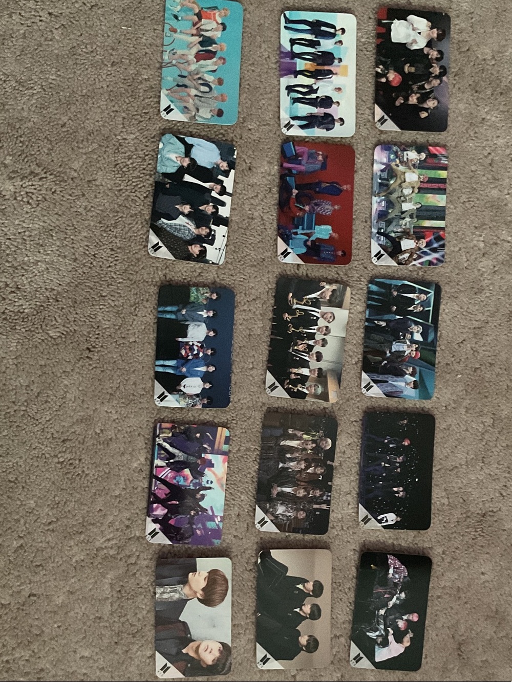 Official BTS Photo Card Set - Black Accent Collectible Cards